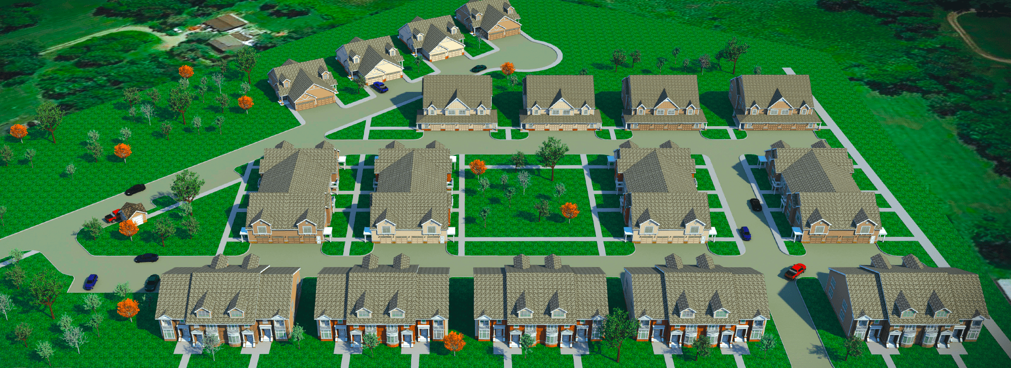 Grandview Commons Aerial Site Layout